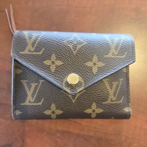 Louis Vuitton Monogram Envelope Wallet in Brown and Gold-Tone